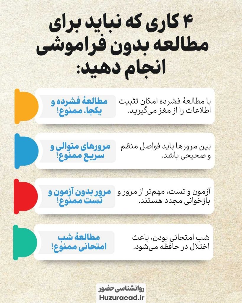 مطالعه بدون فراموشی